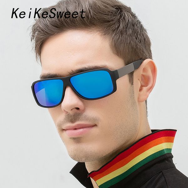 

keikesweet polarized fashion sunglasses men rays uv400 vintage driving outdoor sun glasses fishing eyewear, White;black
