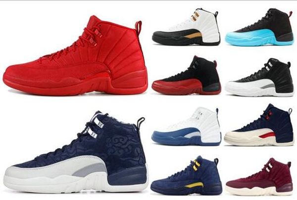 

12s zapatos man basketball shoes for mens white unc taxi flu game playoffs master men sports sneakers trainer discount ing