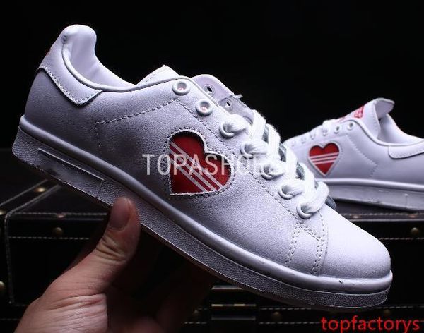 

wholesale 2019 women stan smith men running shoes superstars 80s love half heart valentine's day trainer sport sneaker 36-44
