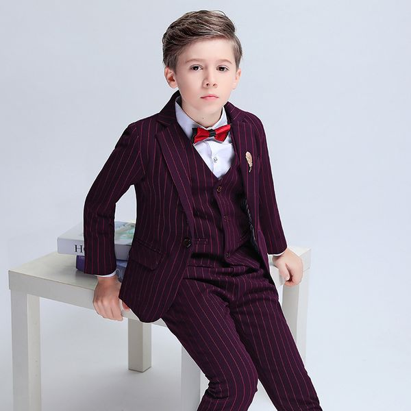 

boys suits for weddings kids blazer suit for boy costume enfant garcon mariage jogging garcon blazer boys british styletuxedo l2, Black