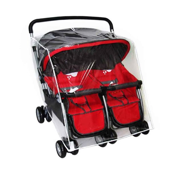 

waterproof pvc infant twin baby universal foldable with canopy outdoor transparent stroller rain cover wind shield pram