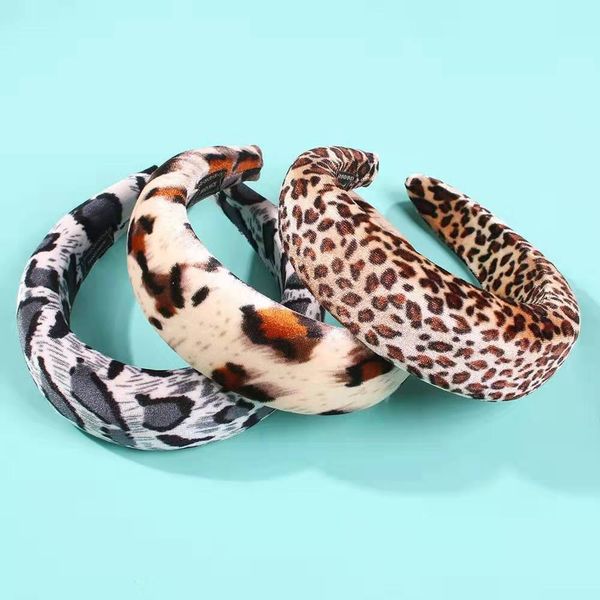 

leopard печать ободки для женщин роскоши дизайнера леопарда оголовье богемного стиля праздника полос губки волос frienship ювелирных гс любв, Silver