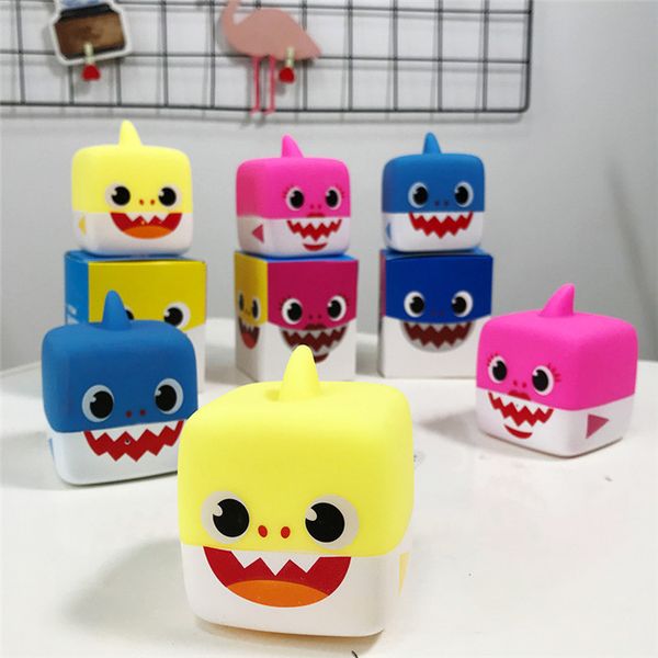 

Juxu baby hark mu ic toy inging cube or led play in water vinyl doll kid cartoon animal engli h ong gift novelty item