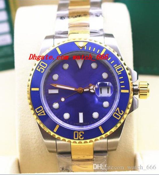 

2 style luxury watches 40mm 116613 steel 18k gold black ceramic stainless steel bracelet watch automatic mens watch men's watch wristwa, Slivery;brown