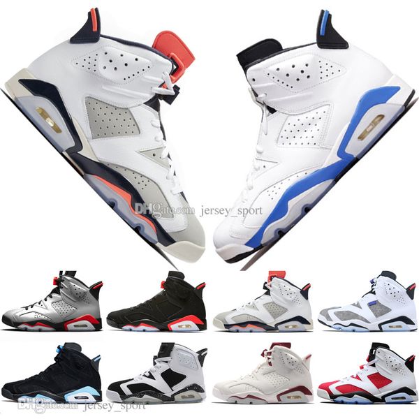 

2019 infrared bred vi 6 6s mens basketball shoes 3m reflective flint sport blue black cat low chrome men sneaker designer trainers eur 40-47, White;red