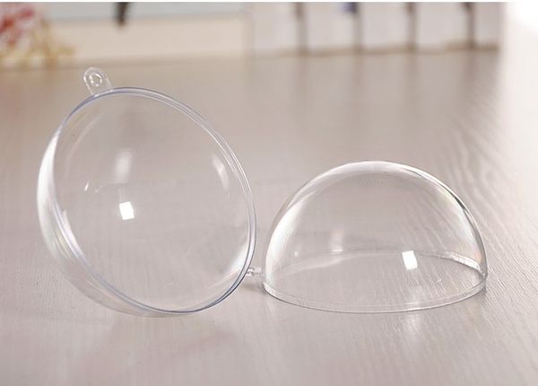 

30pcs 7/8/9/10cm clear plastic bath bomb molds crafting mold fillable ball ornament christmas ball creative products
