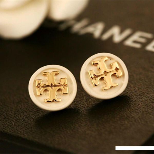 

ретро золотые серьги письма черной белой эмаль круглого уха коты девушка женщины свадьбы подарок ювелирных изделия аксессуары брошь, Gray