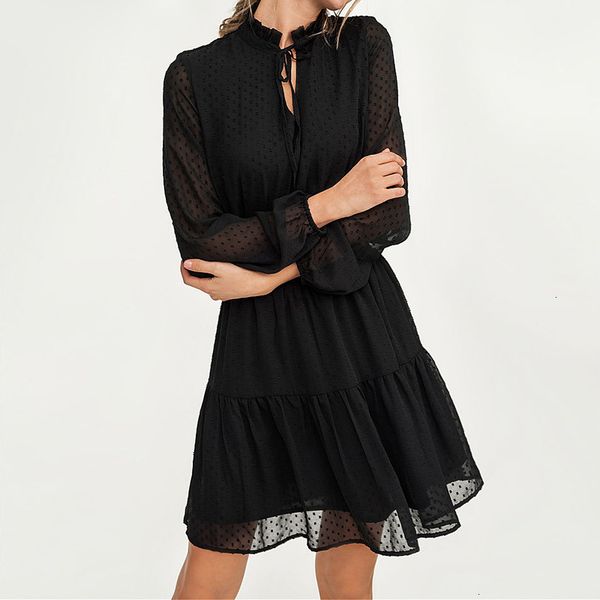 

long dress womens clothing black lace up hollow out mini dress women vestidos long sleeve party christmas dresses summer dress, Black;gray