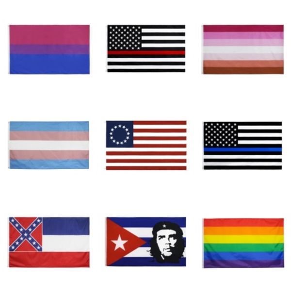 

wholesale 2020 donald trump american flag keep america great banner flags for usa president election campaign slogan 14*21cm with flags t#91