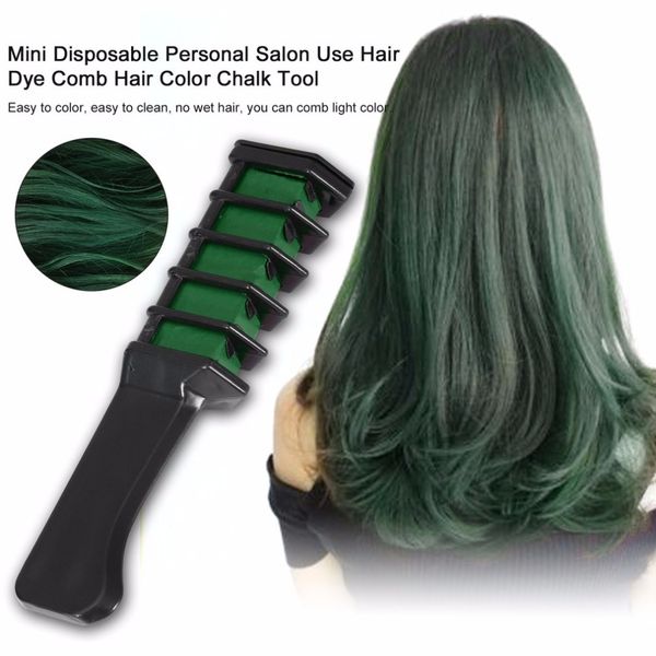 Personal Salon Use Mini Hair Dye Comb Disposablecrayons Grey Purple Red Hair Color Chalk Hair Dyeing Tool Colour Hair Naturally Natural Colour Hair