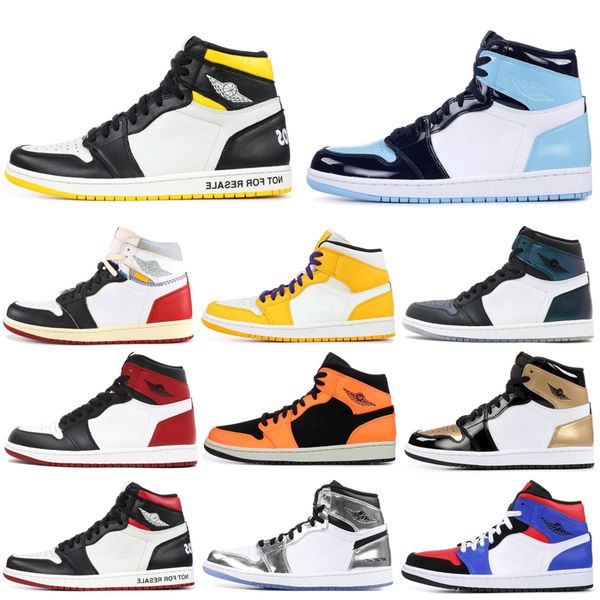 

1 1s basketball shoes phantom unc ying yang pack couture union multicolor banned bred toe women mens trainer sports sneakers 5.5-12