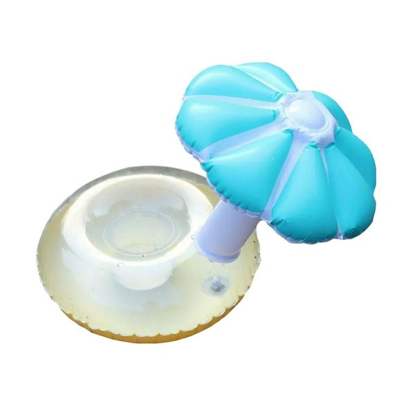 

inflatable coasters umbrella cola beverage cup holder stand swimming pool float drink holders party supplies