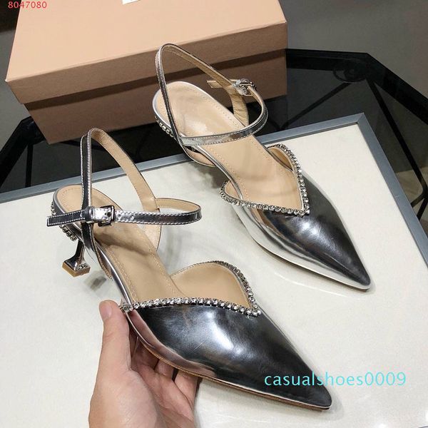 

women luxury shoes low heels 4.5cm summer slippers genuine leather designer office sandals classic women single sz 35-40 cc9, Black