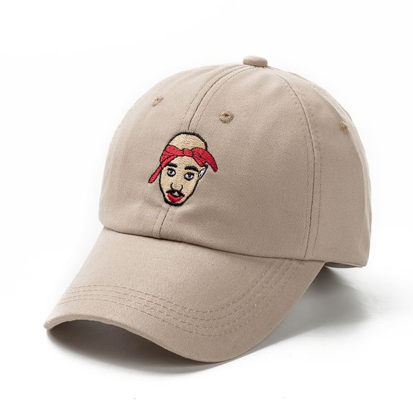 

2019 new tupac 2pac snapback cap 100%cotton baseball cap for men women adjustable hip hop dad hat bone garros casquette, Blue;gray