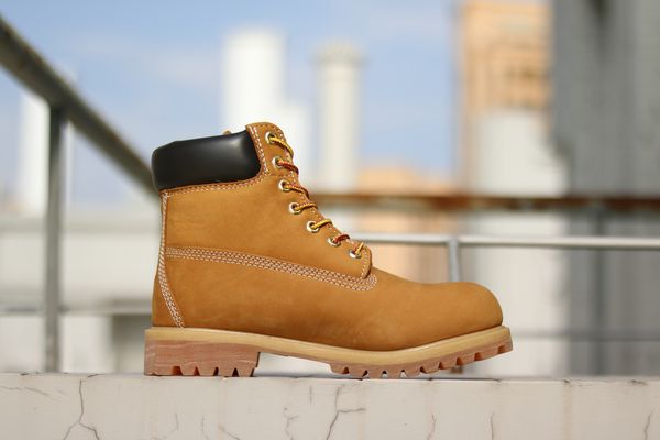 

Official men women 10061 timber 6 inch hiking boot head layer cowhide wheat climbing hoe big tree log with original box