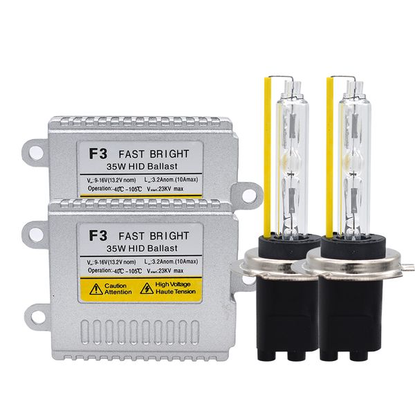 

skyjoyce super bright 35w 5500k hid bulb xenon h1 h7 h11 hb3 hb4 9012 d2h hid headlight kit 35w f3 fast bright ballast kit