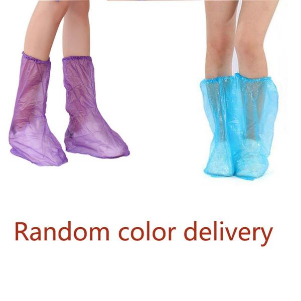 

10/50/100pcs disposable shoe covers boots cover thicken outdoor rainy day carpet cleaning waterproof plastic shoe cover