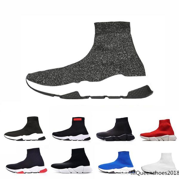 

socks designer shoes luxury speed trainers race runners black red triple black white grey flat men women fashion sport boots sneakers 36-45