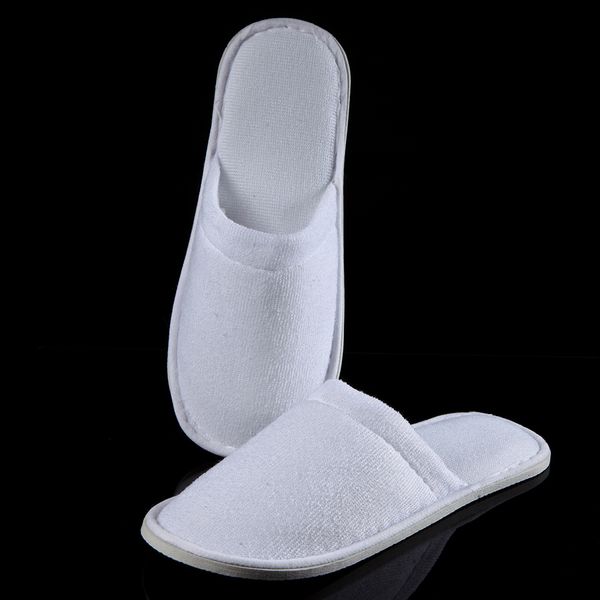 

terry cloth breathable soft disposable slippers home guest open toe shoes l comfortable anti-slip disposable slippers dh0609 t03