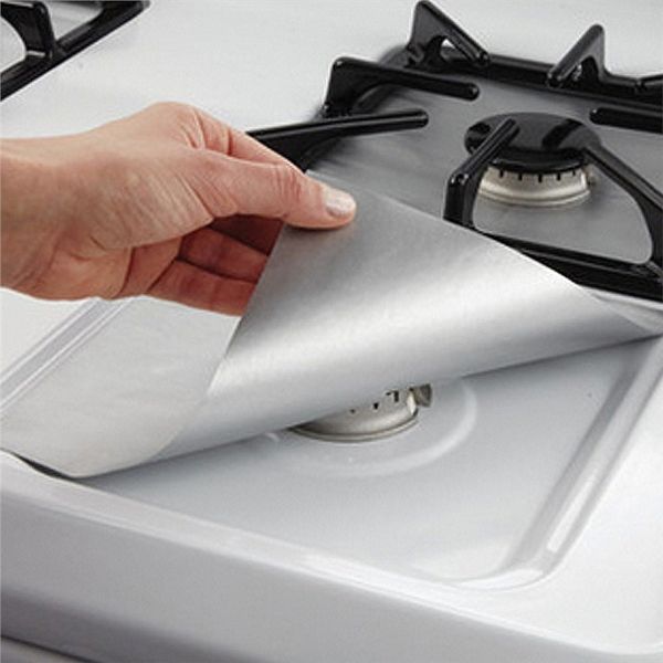 

2pcs газовая плита протекторы многоразовый газовая плита горелки крышка liner mat противопожарные раны защиты подставки кухня специальные ин