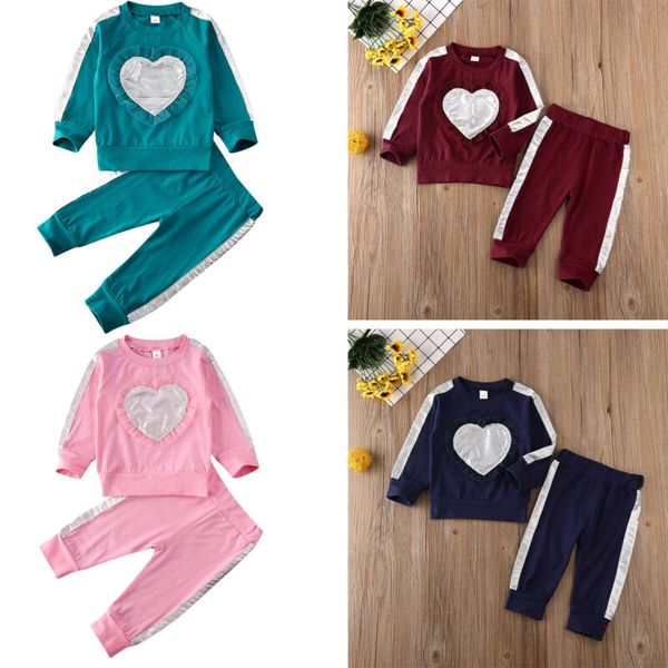 

0-24м новорожденный kid baby girl boy clohtes набор с длинным рукавом толстовка топ pant гетры костюм повседневная plain сладкий симпатичные, White