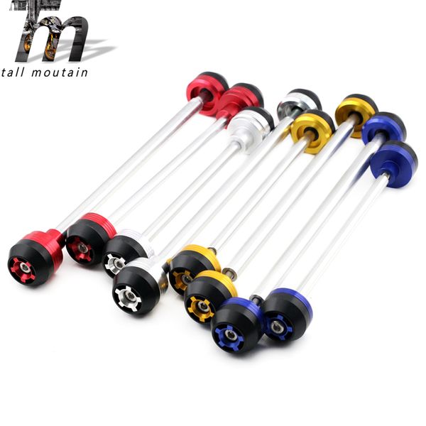 

front rear axle fork crash sliders for yamaha fz6n fz6s fz6 n/s 2004-2009 05 06 07 08 motorcycle accessories wheel protector
