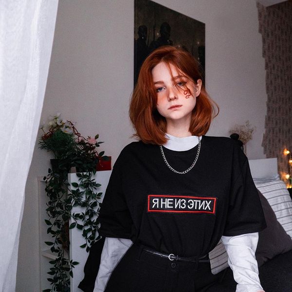 

новый harajuku gothic женский tshirt leprint с коротким рукавом топы тис вскользь тенниска женская одежда футболки, White