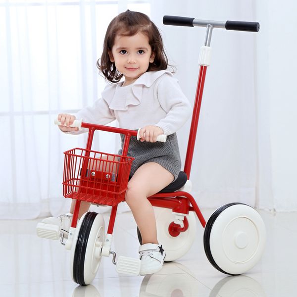 

2 в 1 дети трехколесный велосипед детская тележка 3 колеса велосипед ребенок трехколесная коляска три колеса толчок бар дети велосипед trike