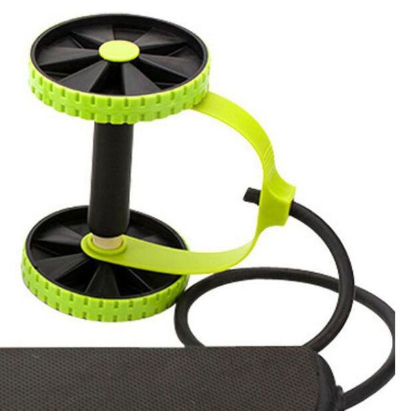 

double roller gym muscle exercise equipment double wheel abdominal power wheel roller gym roller trainer fitness equipment