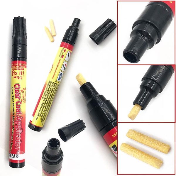 Оптовая продажа автомобиля-стайлинг новый портативный Fix It Pro Clear Car Scratch Repair Remover Pen Simoniz Clear Coat Applicator Auto Paint pen 200 шт.