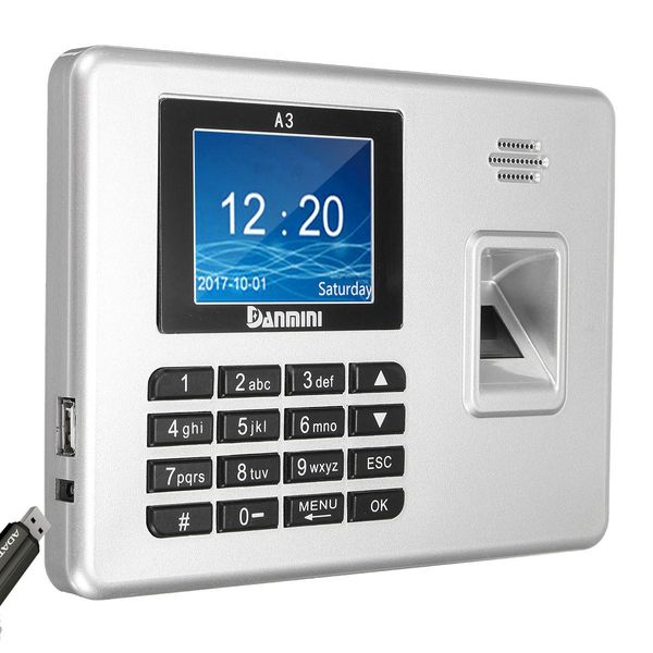 

danmini 2.8inch tft biometric fingerprint password access attendance time clock