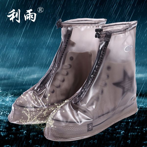 

slip waterproof rain rain shoe covers men wear thick bottom boots reusable