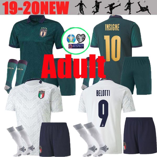 

Kit 2019 2020 italy third away white occer jer ey italia 19 20 itÃ¡lia maglie da calcio verratti jorginho bonucci man football hirt, Black;yellow