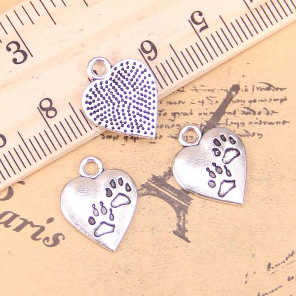 

20шт подвески сердца foot feet 17x13mm античная подвески, vintage тибетские серебряные ювелирные изделия, diy для браслета ожерелья, Bronze;silver