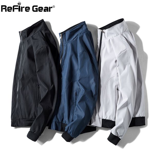 

refire gear city fashion slim jackets men spring autumn soft comfortable thin jacket casual breathable quick dry outwear coats, Black;brown