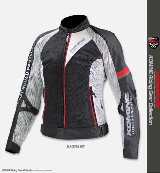 

new komine jk098 breathable racing grid racing high performance drop-proof clothing motorcycle riding jacket 2
