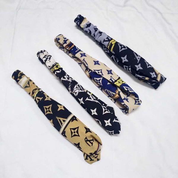 

2020 very soft headbands ladies women fashion brand designer bloom flower bird elastic hairband girl ladies headwraps, Silver