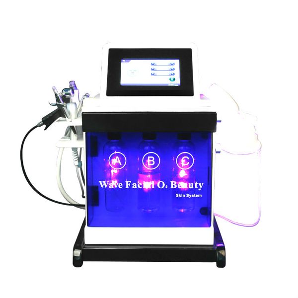 

2020 new bipolar rf 5 in 1 hydra dermabrasion machine diamond dermabrasion pdt mask facial deep cleaner water peel skin care spa