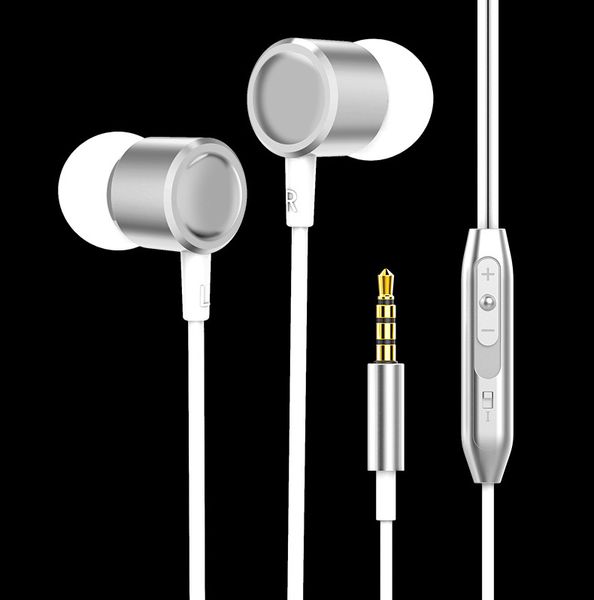 

universal earphones sport headphone metal headsets 3.5mm super bass stereo earbuds with mic for mobile phone mp3 mp4