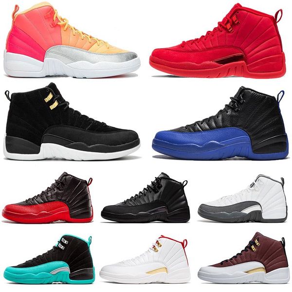 

women punch 12s reverse taxi men basketball shoes 12 xii game royal jumpman 23 gym red michigan bordeaux mens sports sneakers zh02