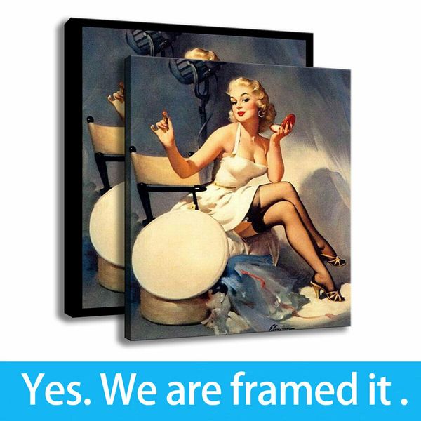 

home decor character painting joyce ballantyne art hd print on canvas framed art - ready to hang - support customization