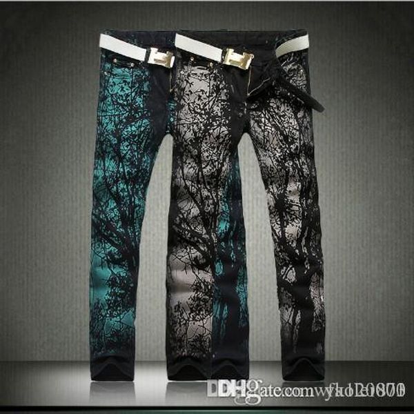 

мужские проблемные рваные узкие джинсы модный дизайнер мужские шорты джинсы тонкий мотоцикл мото байкер причинно мужские джинсовые брюки хип, Blue