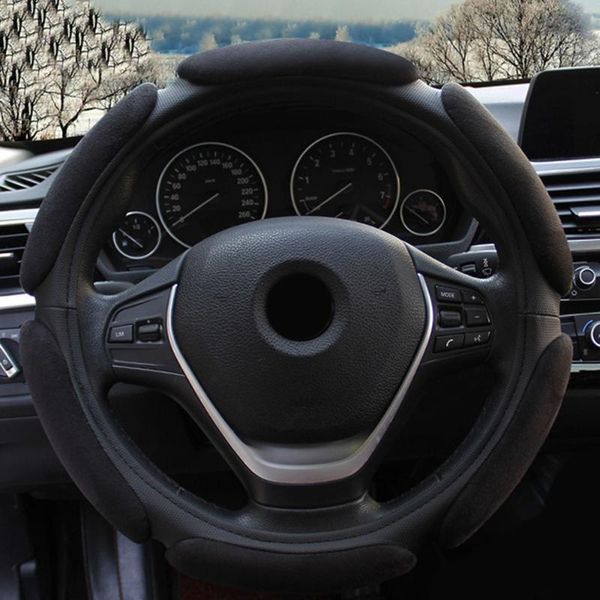 

universal steering wheel cover interior flocking cloth decoration 38cm