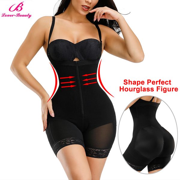 

lover-beauty full body shaper tummy control shapewear underbust slimming butt lifter control panties postpartum body girdle t200529
