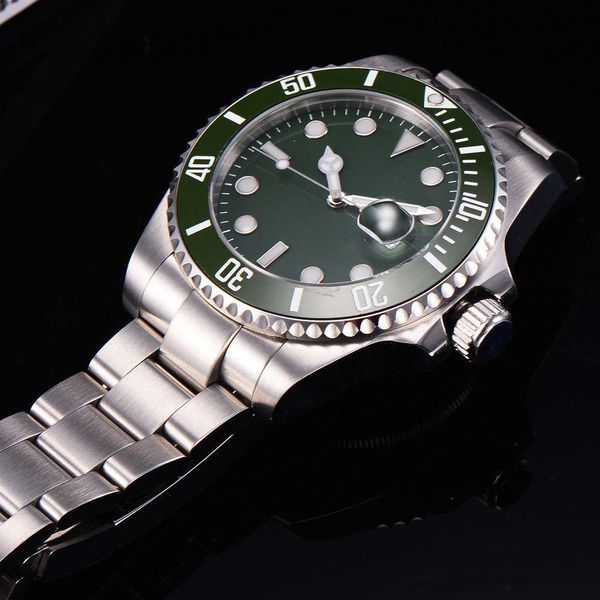

luxury bezel quality asia 116610 mechanical green ceramic 40mm random dial/ watches new style serial 2813 automatic fashion men' tnehp, Slivery;brown