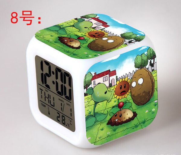 

plants vs. zombies wholesale digital led 7 changed night light alarm clocks pvz bedroom clock