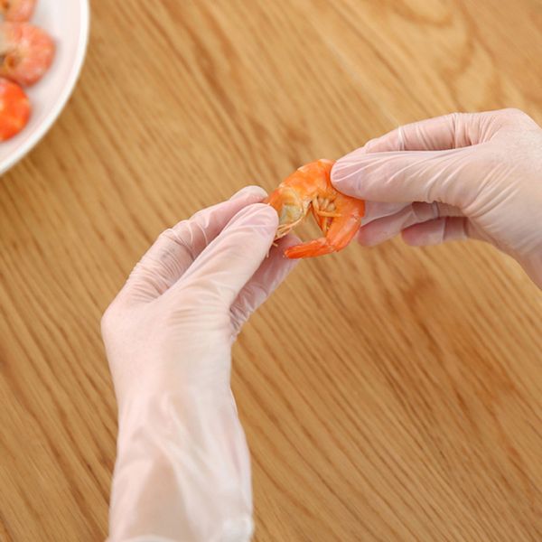 

100pcs disposable latex gloves home cleaning food rubber garden gloves universal for left and right hand