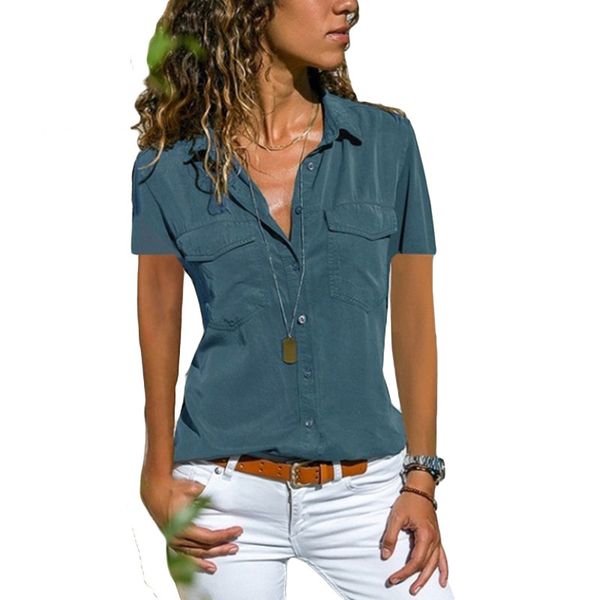 

women blouses women blouse plus size 5xl 2019 summer collar solid female casual loose ladies women and blouses, White