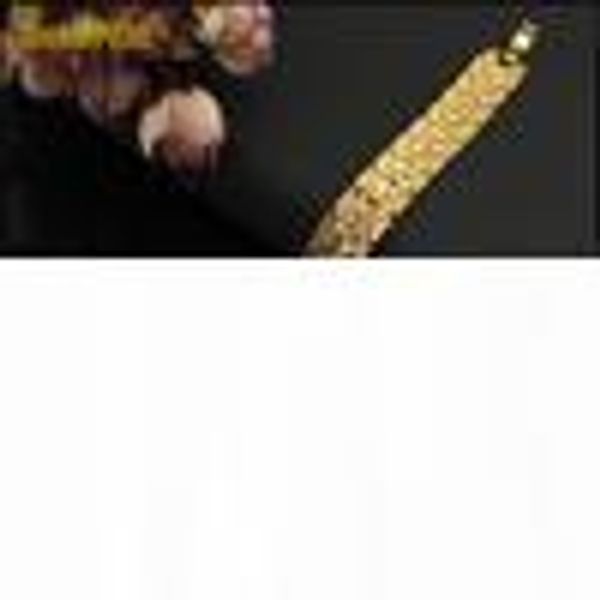 

fashion jewelry 20cmx15mm surface cross carved vacuum plated 24k gold chunky exaggerated bracelet for men 24kbl006, Black