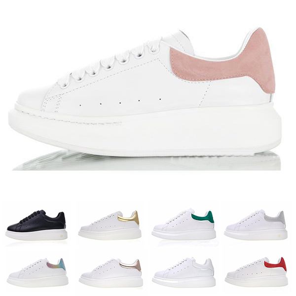 

2019 Newest Release Luxury Women Men MQ Stan Smith Designer Sneakers White Leather Platform Shoes Flat Casual Skate Party Wedding Shoes